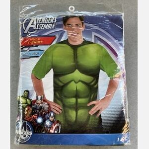 NWT Avengers Assemble Hulk T-Shirt Men's Small/Medium S/M Halloween Costume New